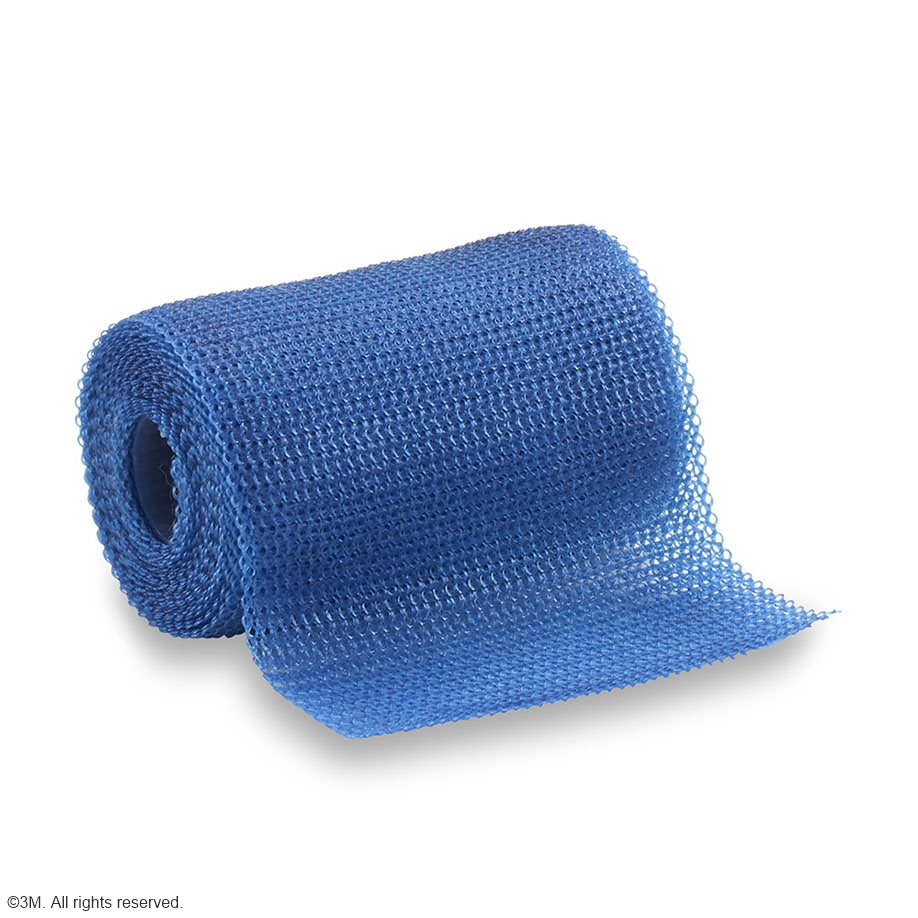3M Scotchcast Soft Cast Stützverband, blau, 7,6 cm x 3,6 m (10 Stck.)