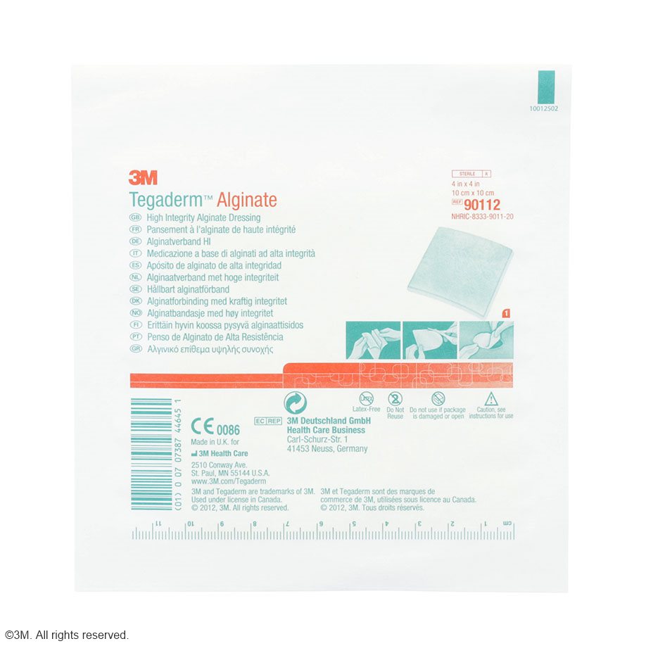 3M Tegaderm Alginate Calciumalginat- Kompressen 10 x 10 cm (10 Stck.)