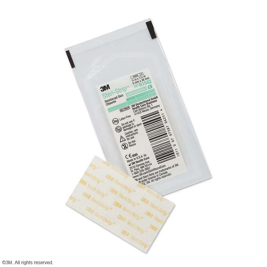 3M Steri-Strip Wundverschlussstreifen 6 x 38 mm (50 x 6 Streifen) Klinikpackung