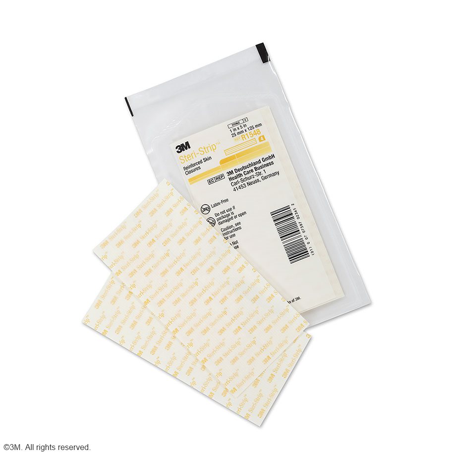 3M Steri-Strip Wundverschlussstreifen 25 x 125 mm (25 x 4 Streifen) Klinikpackung