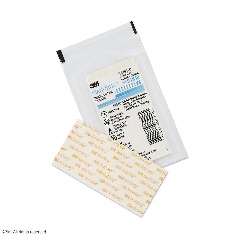 3M Steri-Strip Wundverschlussstreifen 12 x 50 mm (50 x 6 Streifen) Klinikpackung