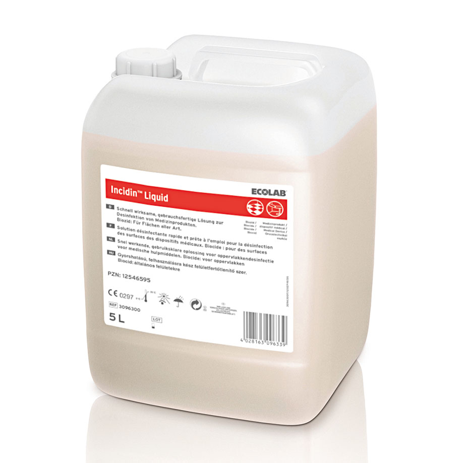 Incidin Liquid 5 L Flächenschnelldesinfektion * nur für den professionellen Gebrauch *