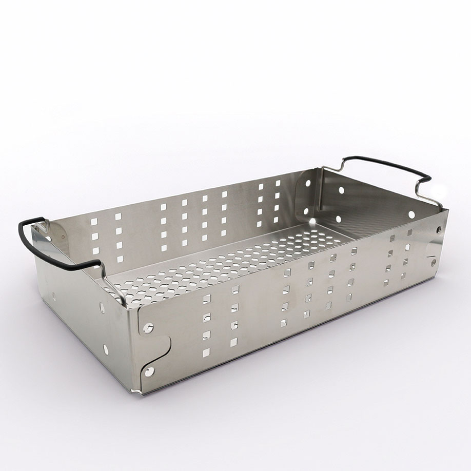 [U13631] Elma modularer Korb Größe 200 aus Edel- stahl, mit Rilsan-beschichteten Griffen