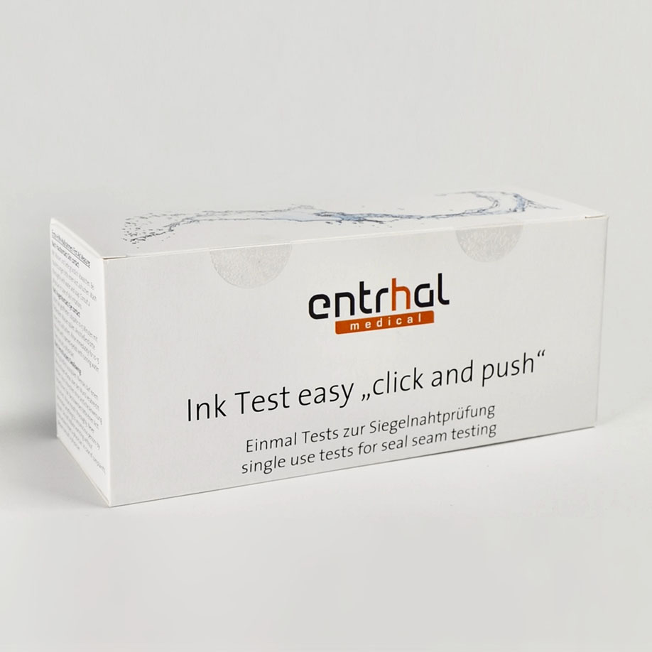 [U13705] Ink Test easy, click and push, Einweg- knickfläschen ca. 4 ml, rot (40 Stck.)