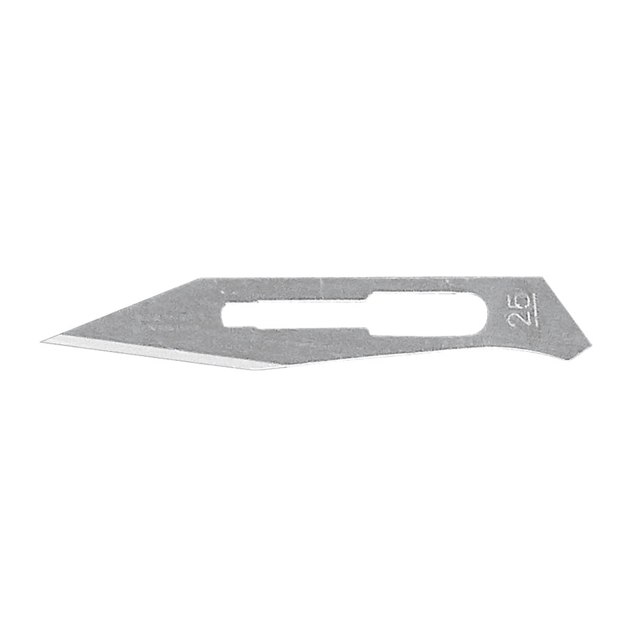 [U13856] Einmal-Skalpellklingen FEATHER Fig. 25 steril (100 Stck.)