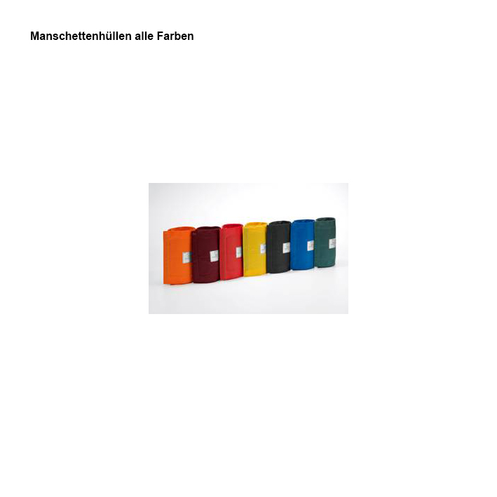 [U13887] Manschettenhülle mit Klettverschluss f. Erwachsene, schwarz,  54 x 14,5 cm