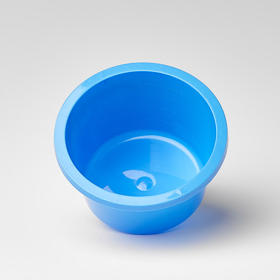 [U13954] Einmal-Kunststoffschalen blau steril, 250 ml (60 Stück)