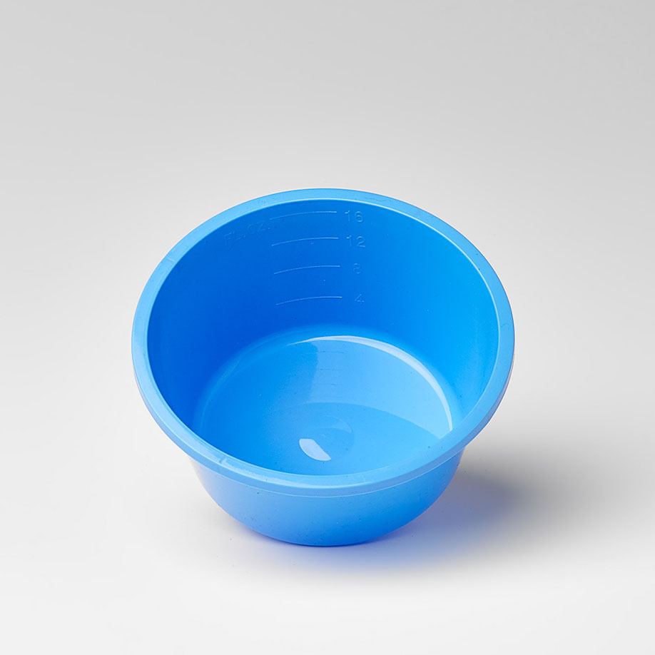 [U13955] Einmal-Kunststoffschalen blau steril, 500 ml (40 Stück)
