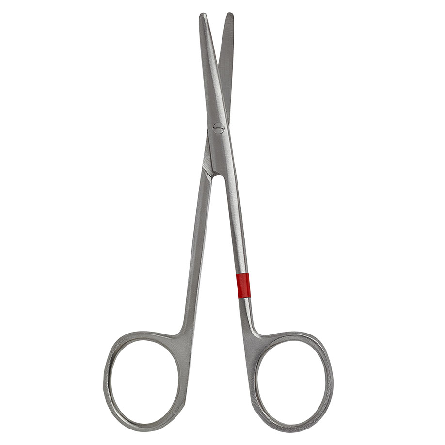 [U14014] Präparierschere, stumpf/stumpf, gebogen, 11,5 cm zum Einmalgebrauch (25 Stck.)