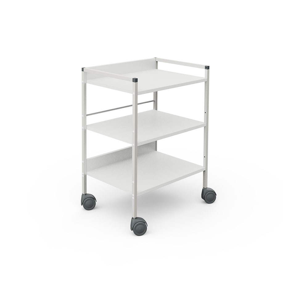 [U14112] Regalwagen 08/16 803 mm hoch, weiß