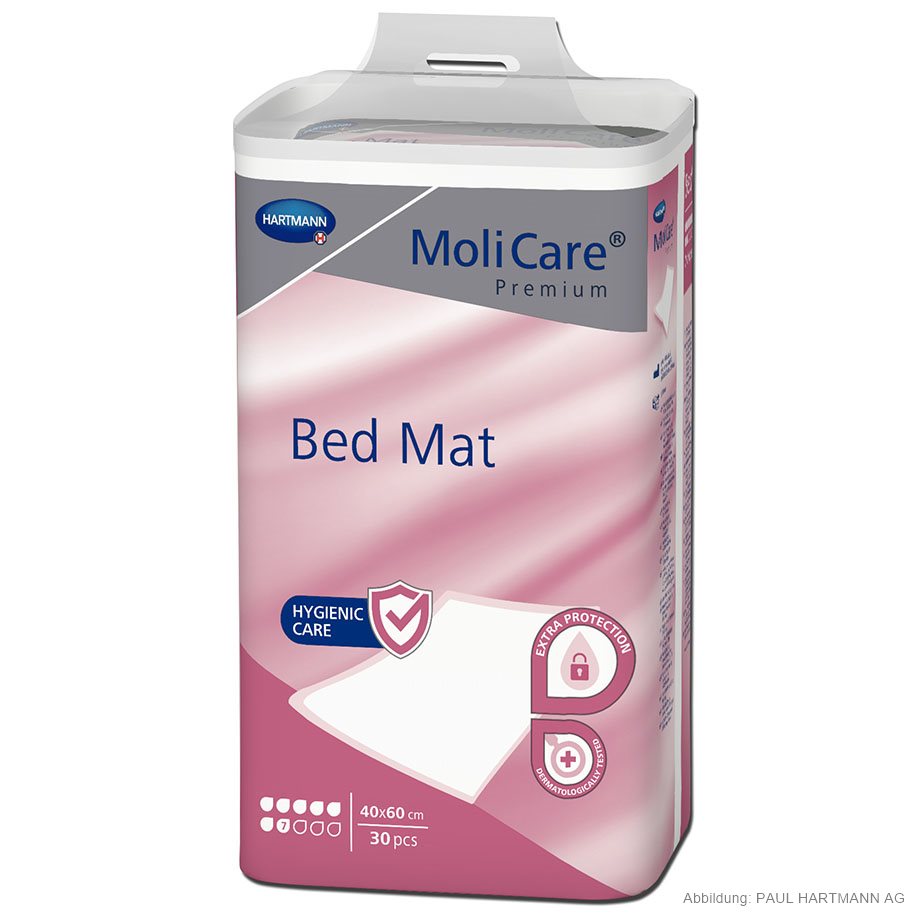 [U14202] MoliCare Premium Bed Mat 7 Tropfen Krankenunterlagen 40 x 60 cm (30 Stck.)