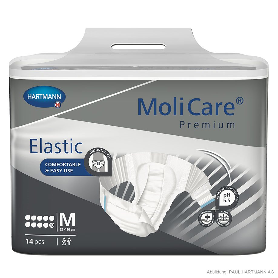 [U14226] MoliCare Premium Elastic 10 Tropfen Gr. M Inkontinenzslips (14 Stck.)
