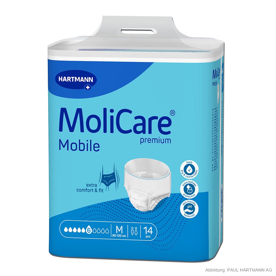 [U14230] MoliCare Premium Mobile 6 Tropfen Inkontinenzslips Gr. M (14 Stck.)