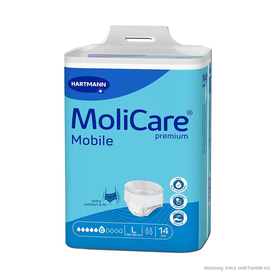 [U14231] MoliCare Premium Mobile 6 Tropfen Inkontinenzslips Gr. L (14 Stck.)
