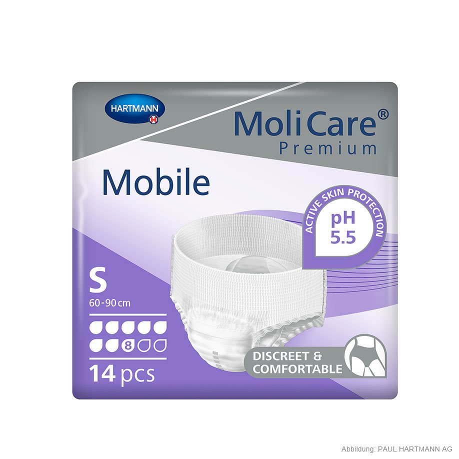 [U14232] MoliCare Premium Mobile 8 Tropfen Inkontinenzslips Gr. S (14 Stck.)
