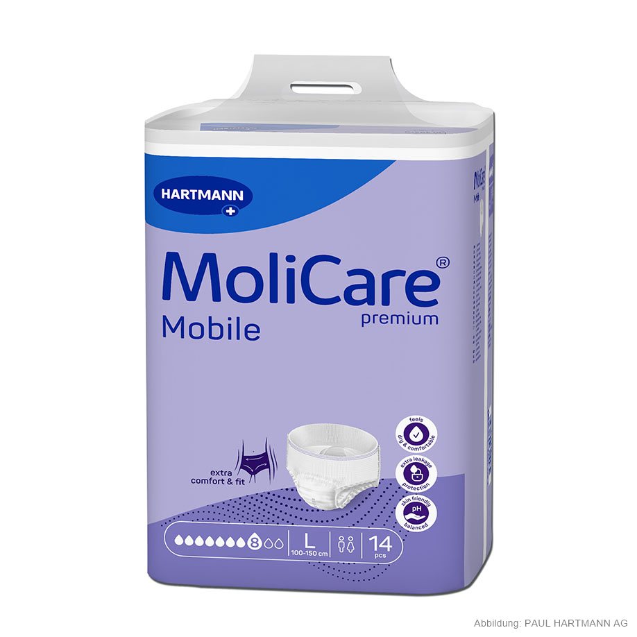 [U14234] MoliCare Premium Mobile 8 Tropfen Inkontinenzslips Gr. L (14 Stck.)