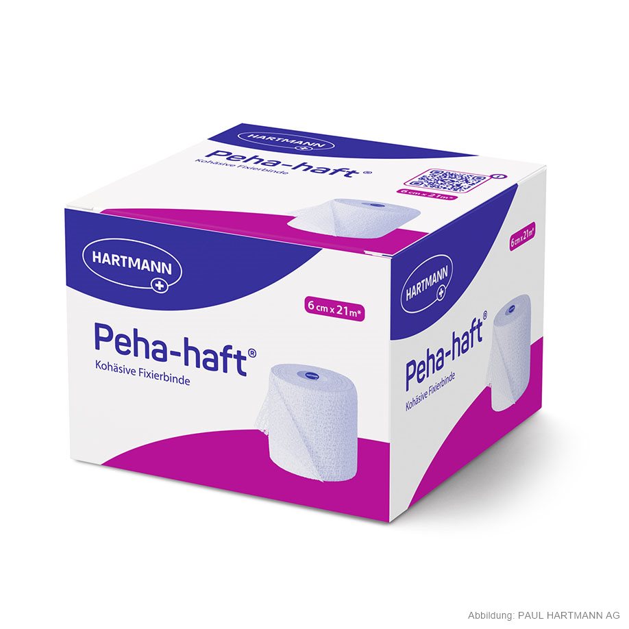 [U14330] Peha-haft Fixierbinde 21 m x 6 cm, einzeln verpackt