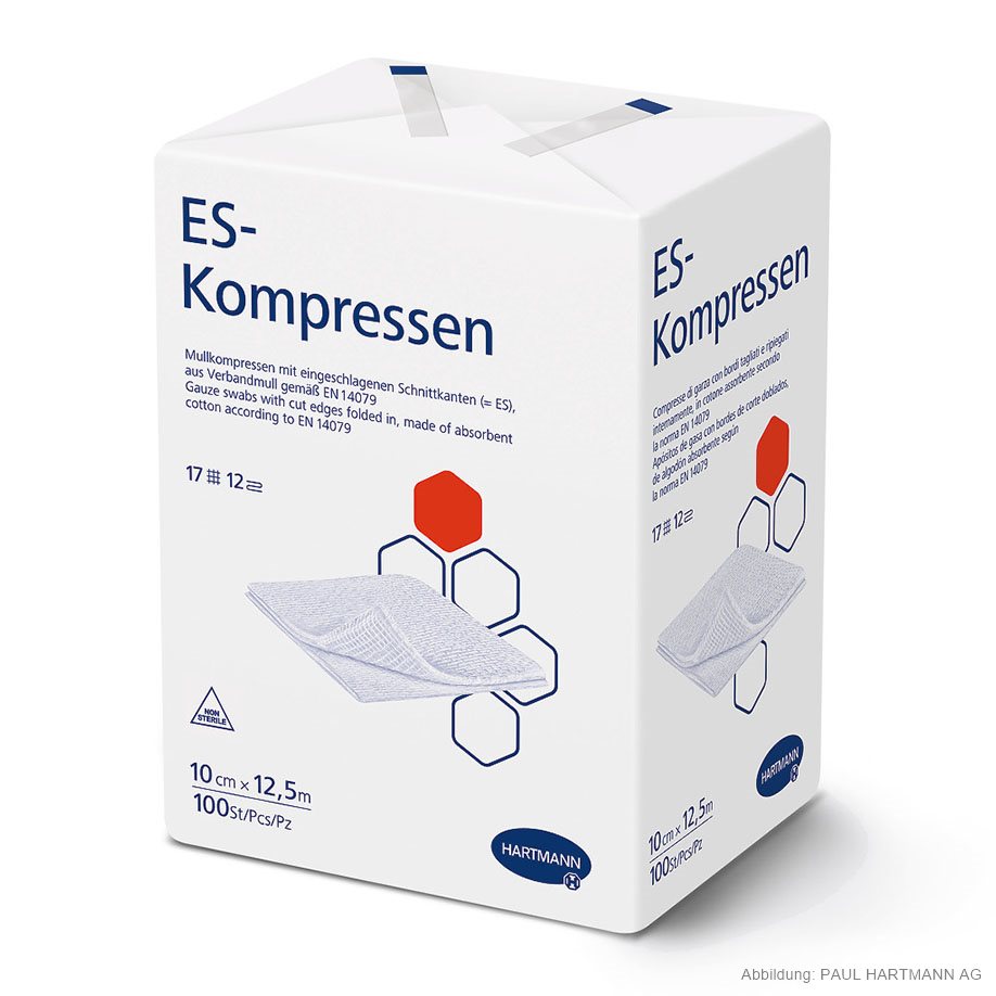 [U14390] ES-Kompressen unsteril 12-fach 10 x 12,5 cm (100 Stck.)