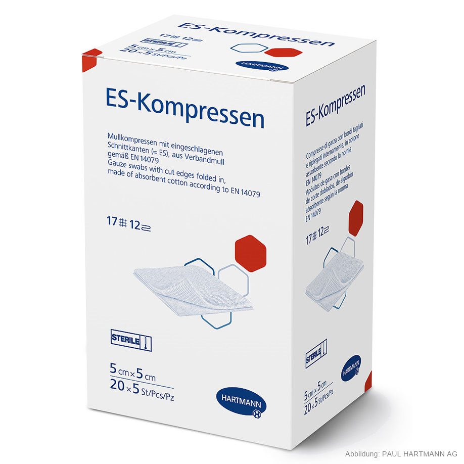 ES-Kompressen steril 12-fach 5 x 5 cm (20 x 5 Stck.)