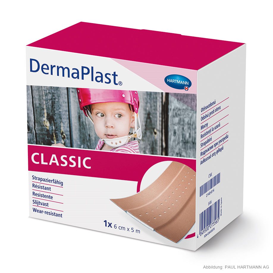 [U14545] DermaPlast classic Wundpflaster 5 m x 6 cm