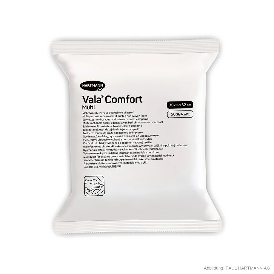 [U14580] ValaComfort multi Mehrzwecktücher 30 x 32 cm (50 Stck.)