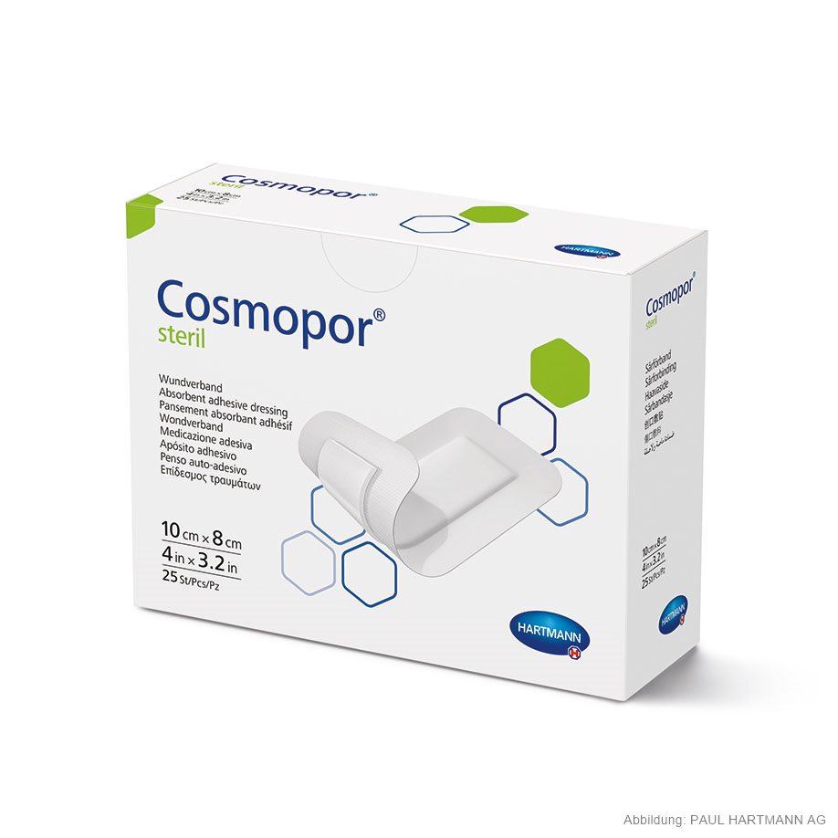 [U14634] Cosmopor Steril Wundverband 10 x 8 cm (25 Stck.)