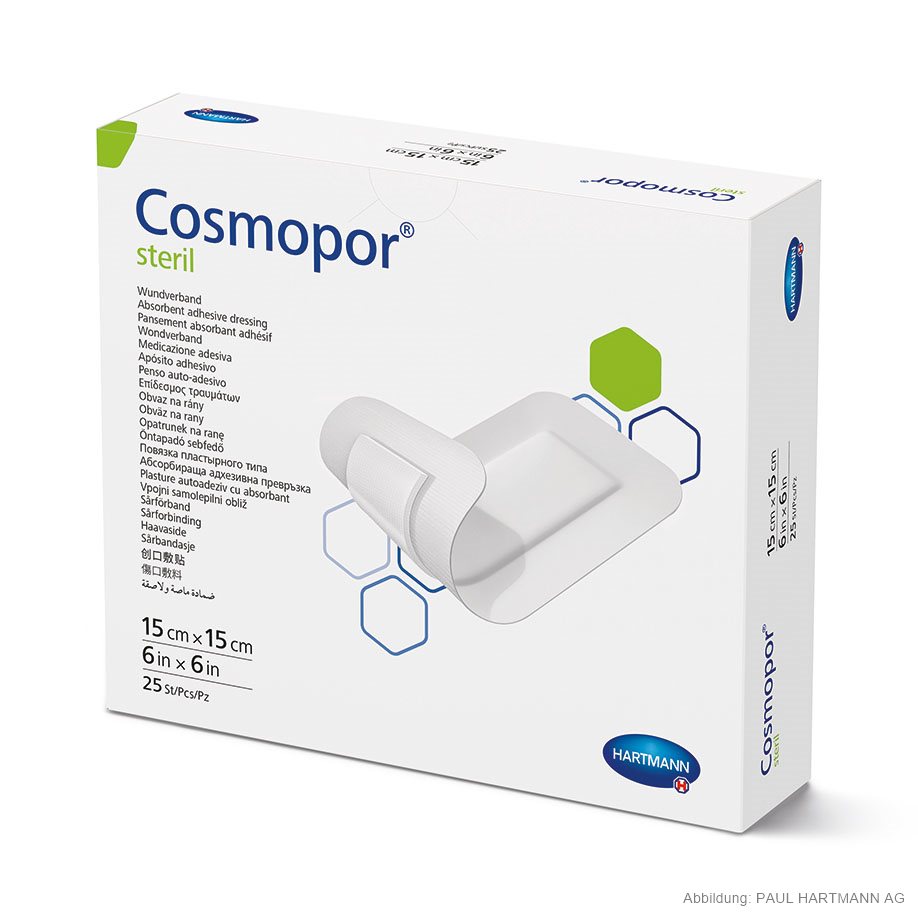[U14644] Cosmopor Steril Wundverband 15 x 15 cm (25 Stck.)