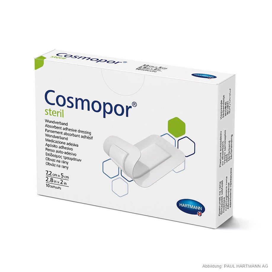 [U14645] Cosmopor Steril Wundverband 7,2 x 5 cm (10 Stck.)