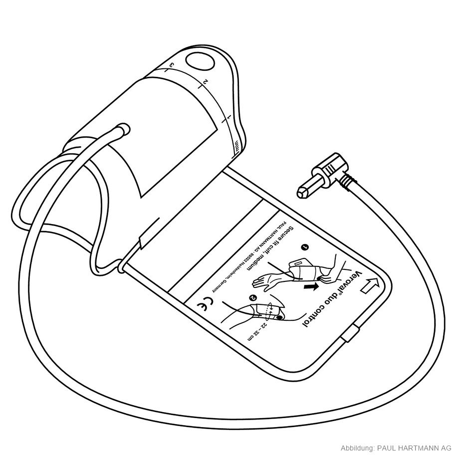 [U14691] Secure fit-Manschette Medium 22-32 cm für Veroval duo control Oberarm- Blutdruckmessgerät