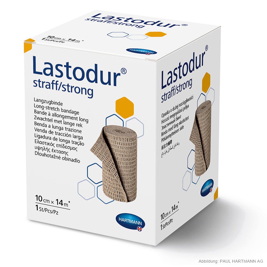 [U14740] Lastodur straff/strong Langzugbinde 14 m x 10 cm
