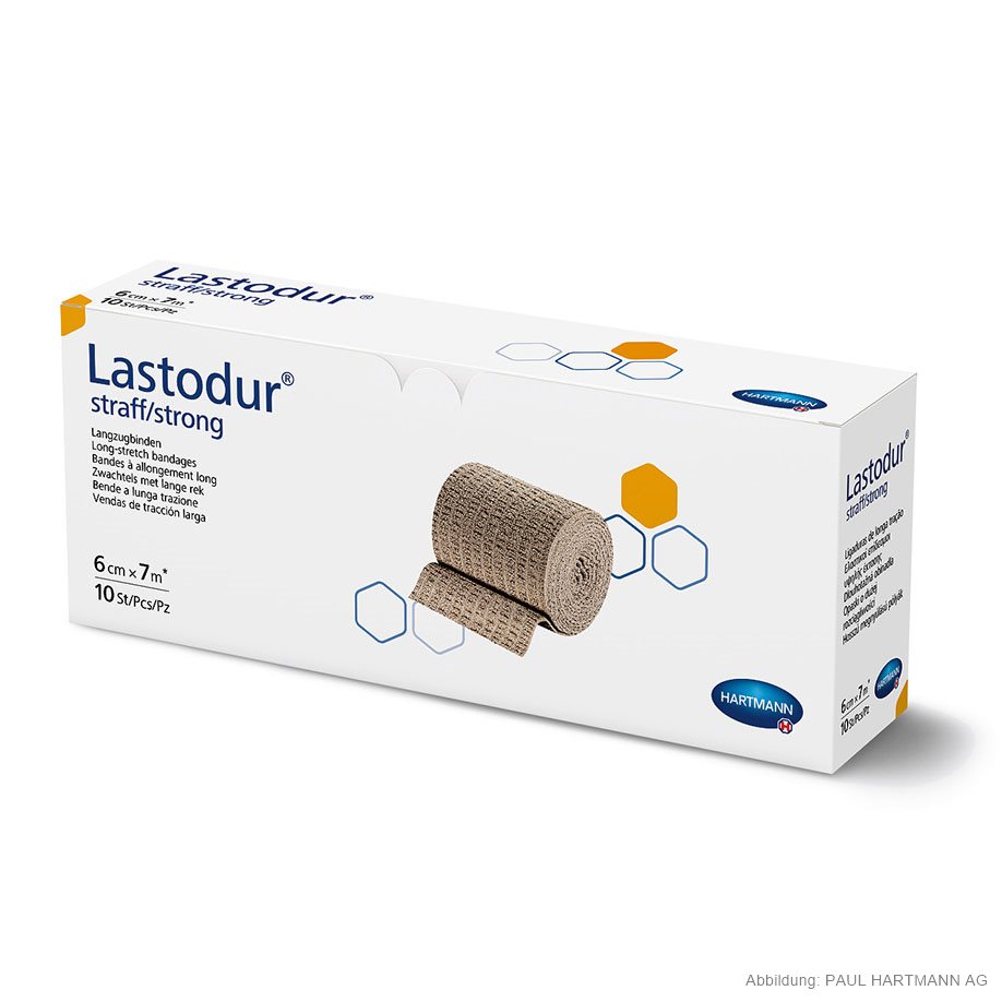 [U14741] Lastodur straff/strong Langzugbinden 7 m x 6 cm (10 Stck.)