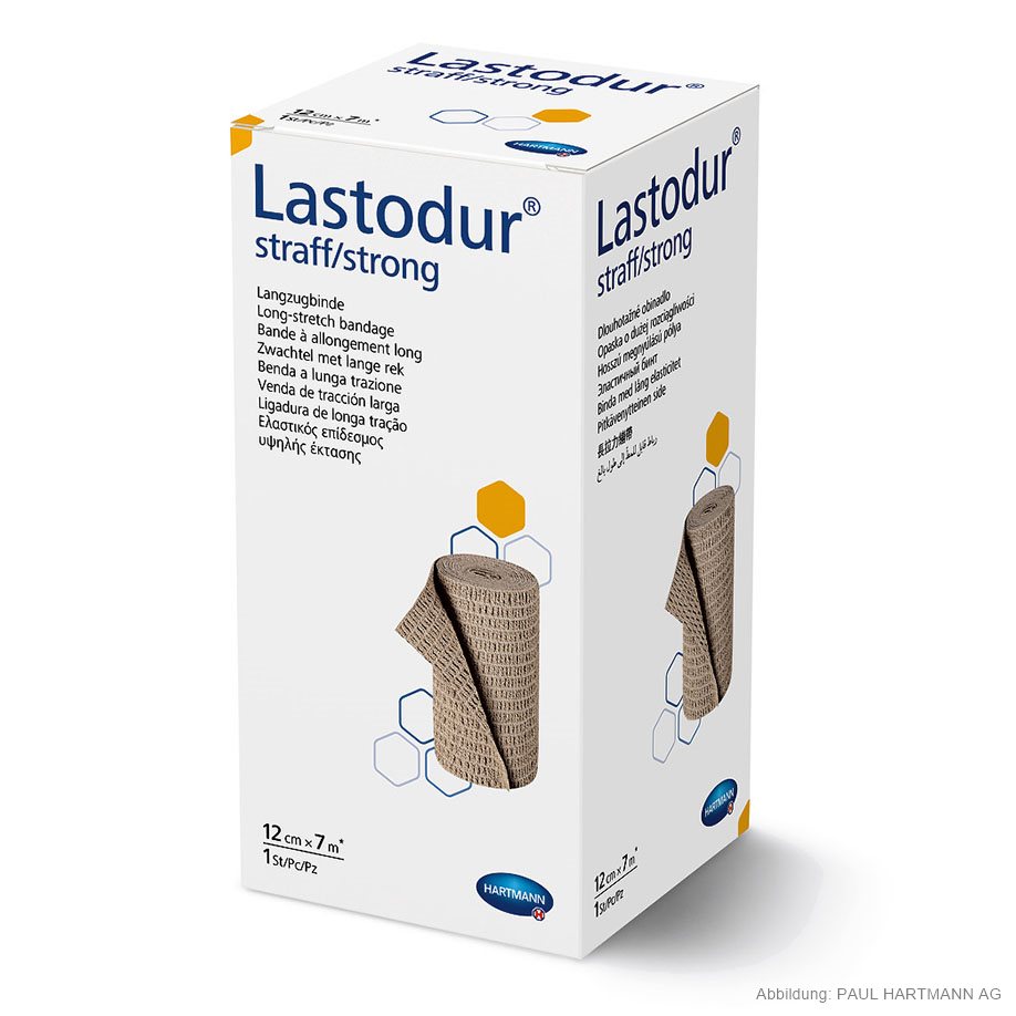 [U14756] Lastodur straff/strong Langzugbinde 7 m x 12 cm