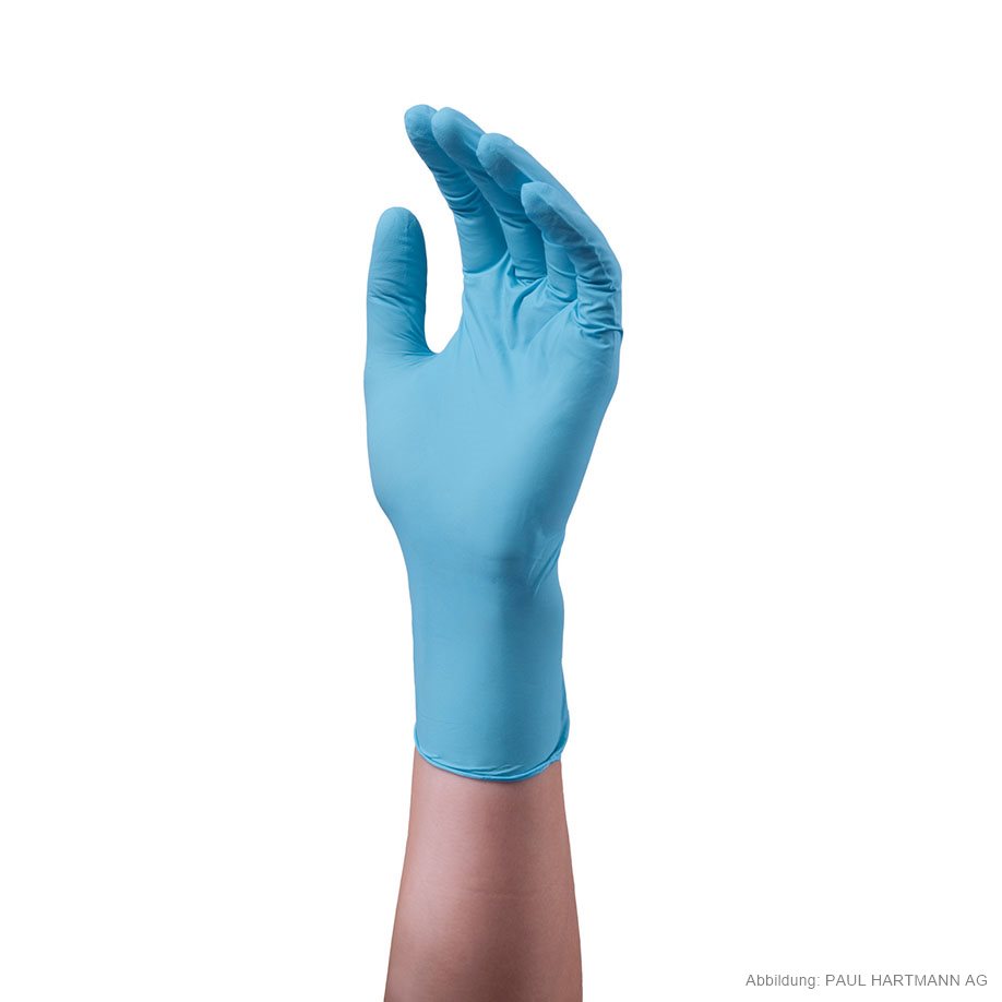 [U14842] Peha-soft Nitrile blue U.-Handschuhe Gr. M, unsteril (100 Stck.) -alte Art.-Nr. HAP 942027-