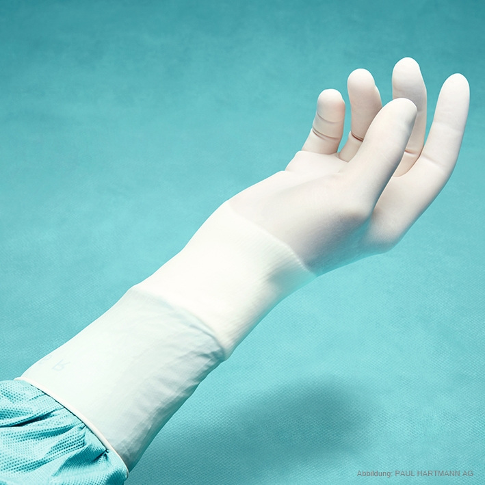 Peha-taft latex OP-Handschuhe puderfrei, steril, Gr. 6,5 (50 Paar)