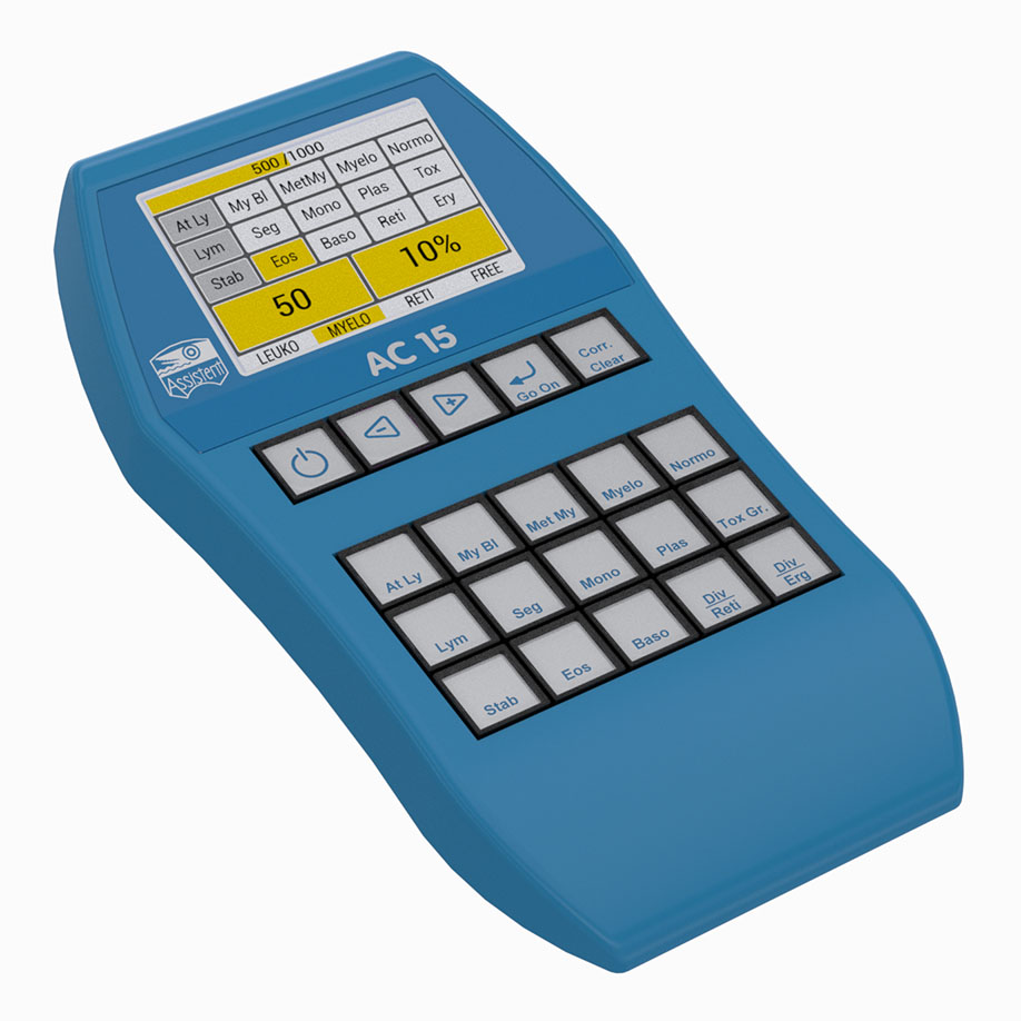 [U15099] COUNTER elektronisches Blutbildzählgerät AC-15 mit 15 Zähltasten-neue Ausführung-