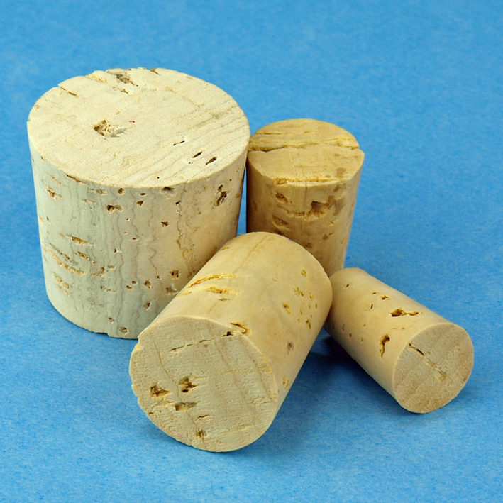 [U15169] spitze Korkstopfen, 1a-Qualität, porenarm, 16 x 13 x 22 mm