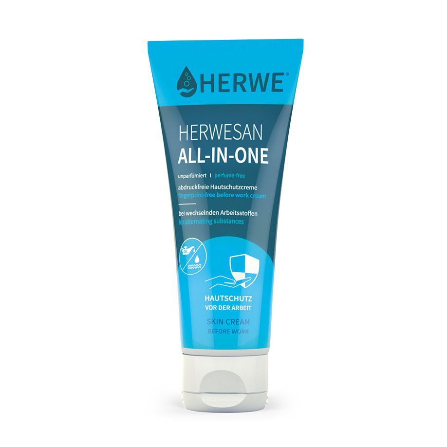 HERWESAN ALL-IN-ONE Hautschutzemulsion unparfümiert 100 ml – 20 Tuben