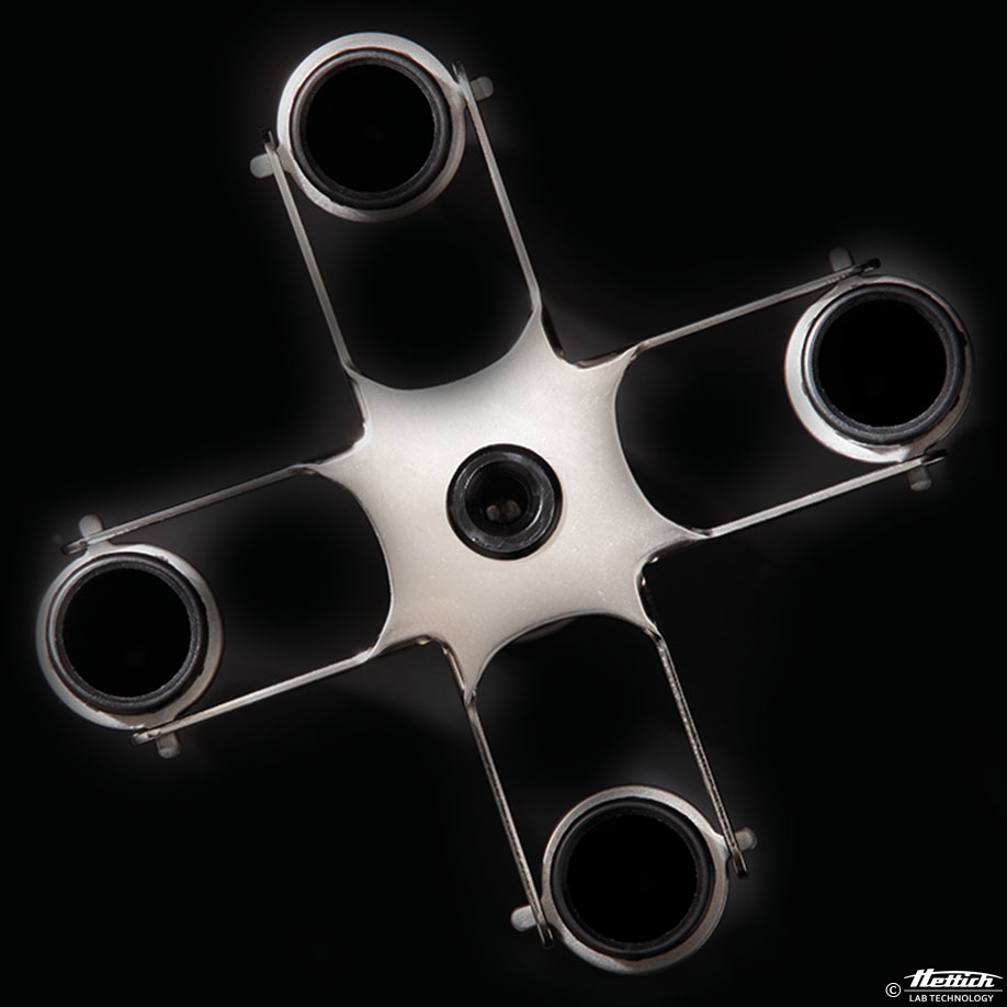 Ausschwingrotor 90° für 4 x 15 ml,  mit Gehänge für HET 1011