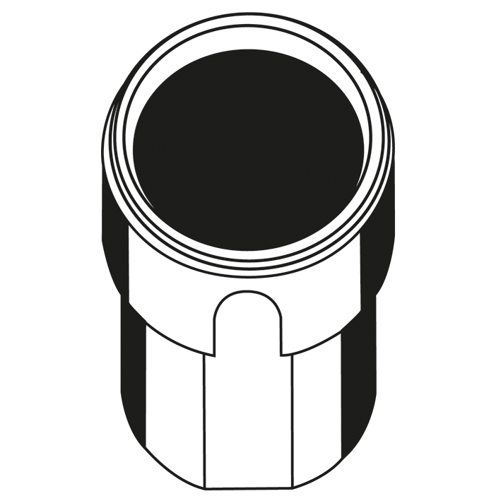 [U15400] Leichtmetall-Nutgehänge für max. 1 x 290 ml, passend in Rotor 1754 – 4 Stück