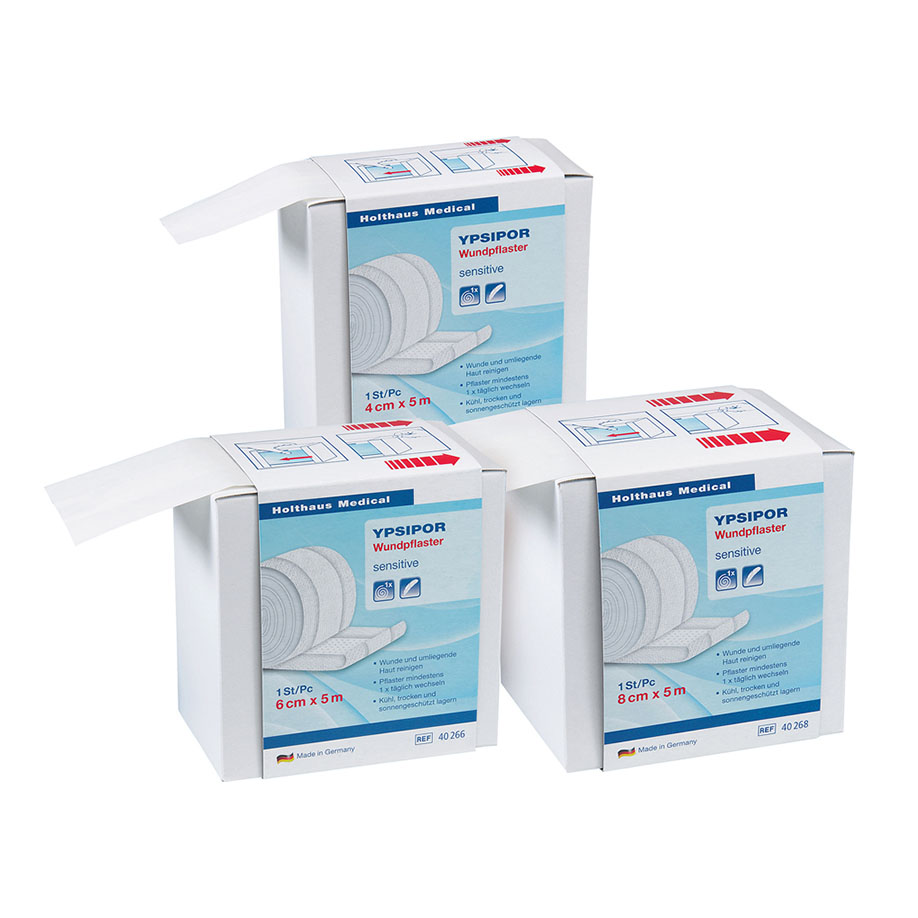 [U15532] YPSIPOR Wundpflaster elastisch 4 cm x 5 m