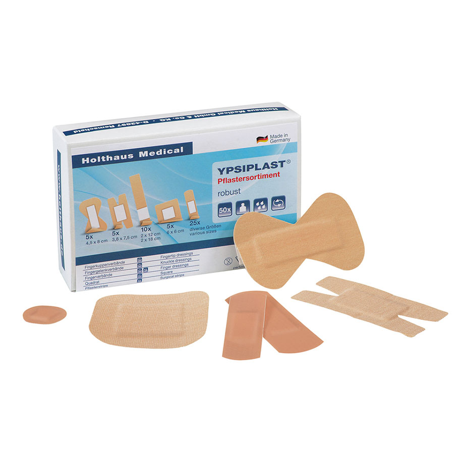 [U15534] YPSIPLAST Wundpflastersortiment robust 50-teilig