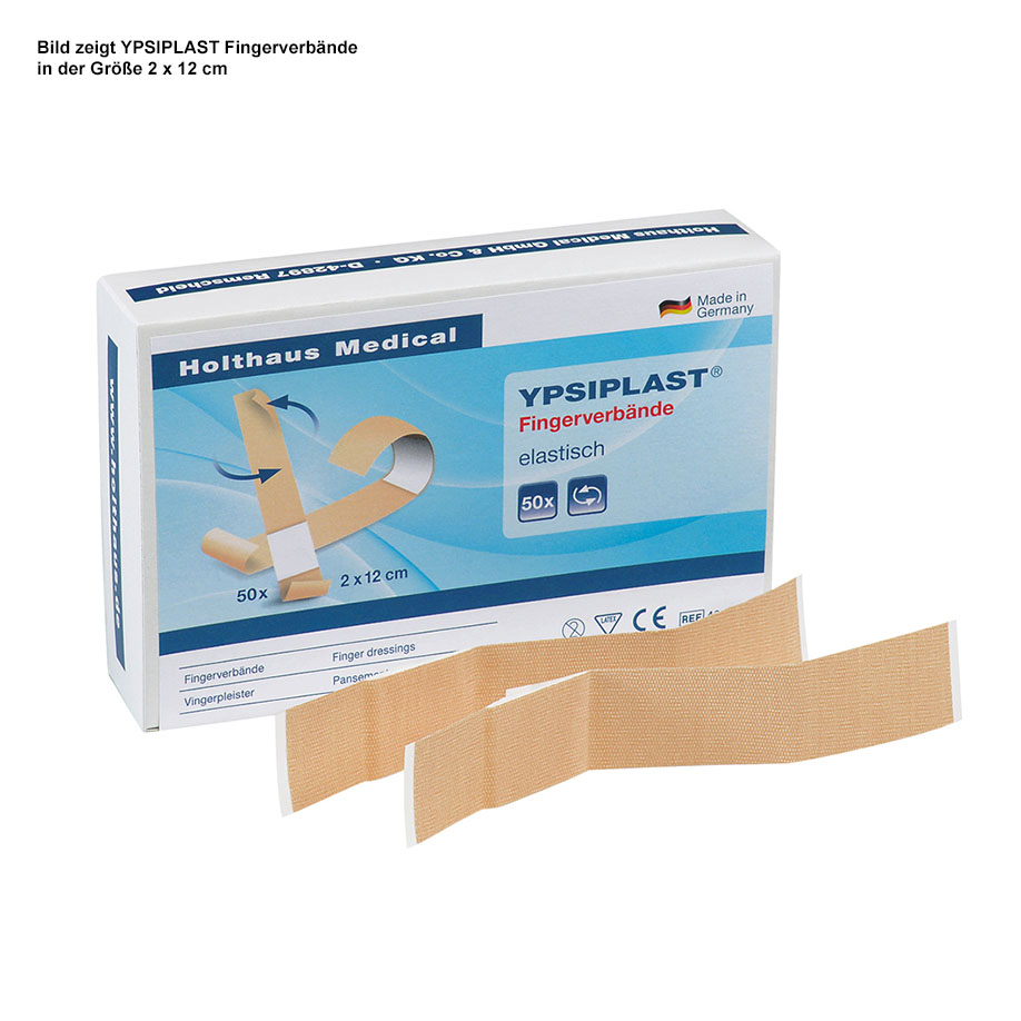 [U15535] YPSIPLAST Fingerverbände elastisch hautfarben, 2 x 12 cm (100 Stck.)