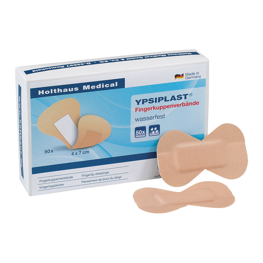 [U15539] YPSIPLAST Fingerkuppenverband hautfarben 4 x 7 cm, wasserfest (50 Stck.)