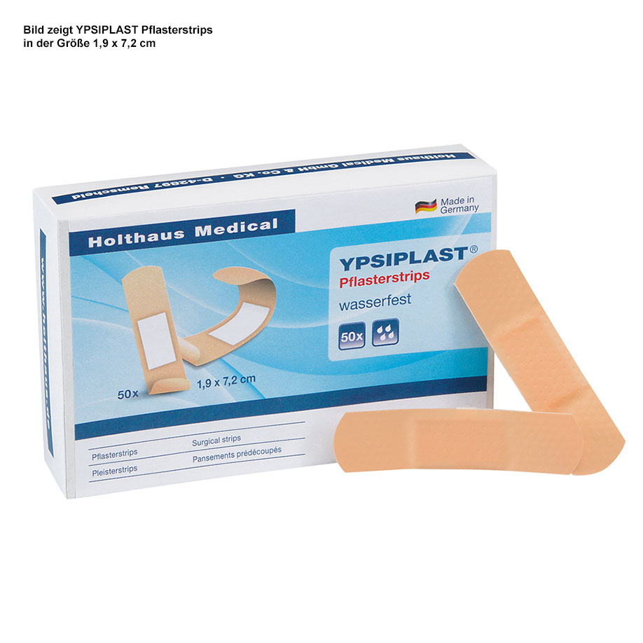 [U15541] YPSIPLAST Pflasterstrips 1,9 x 7,2 cm wasserfest (50 Strips)