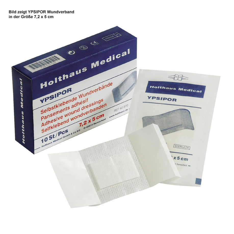 [U15550] YPSIPOR Wundverband steril 7,2 x 5 cm (50 Stck.)