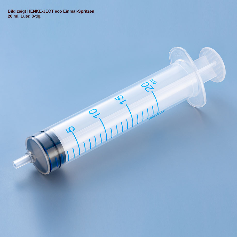 [U15659] HENKE-JECT eco Einmal-Spritzen 20 ml, Luer, 3-tlg., steril (100 Stck.)