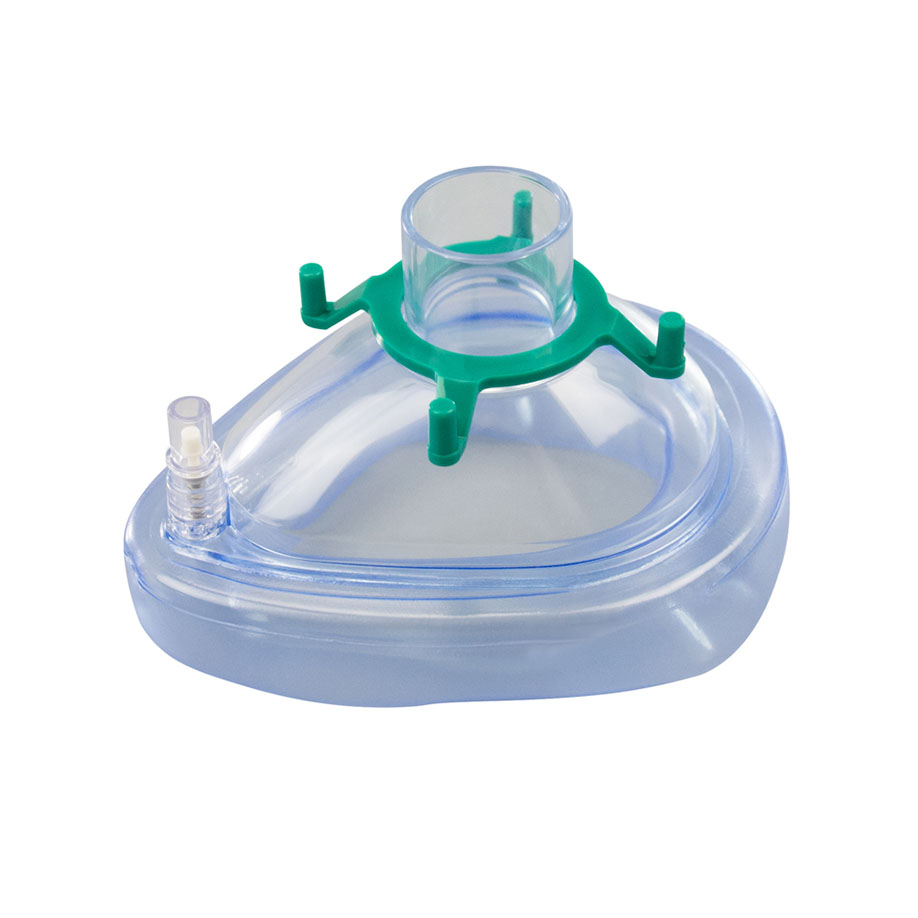 AERObag PVC-Einmal-Beatmungsmaske Gr. 3 für Erwachsene mit Ventil
