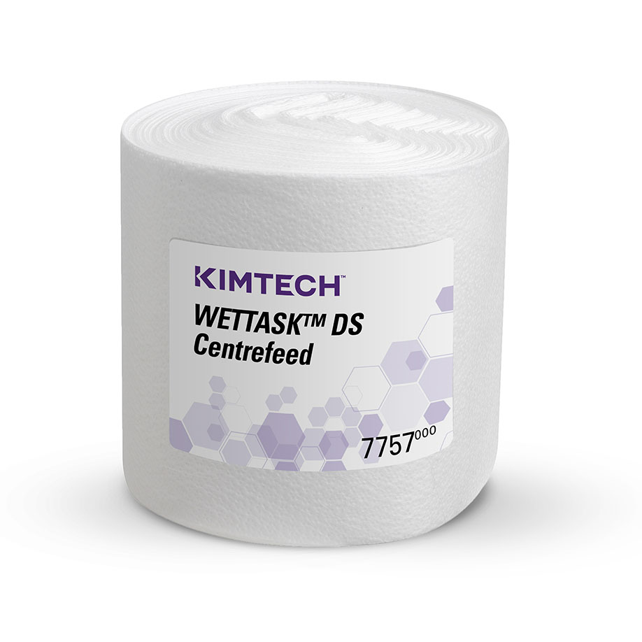 KIMTECH WETTASK DS Wischtücher, weiß, 30,5 x 15,2 cm (6 Rl. à 140 Bl.) Nachfüllpackung, ohne Spendereimer