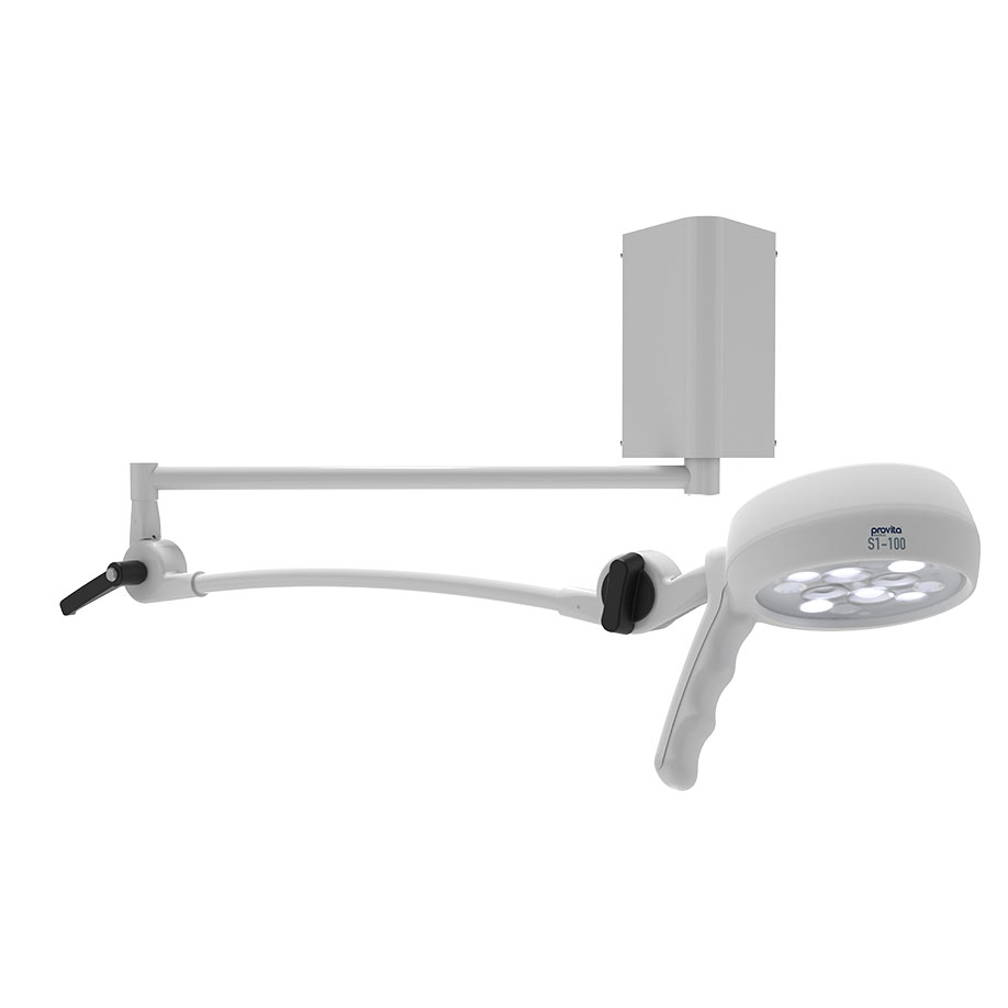 [U15899] LED-Untersuchungsleuchte ""Touchless"" mit Flexarm Wandausführung zur direkten Montage an die Wand
