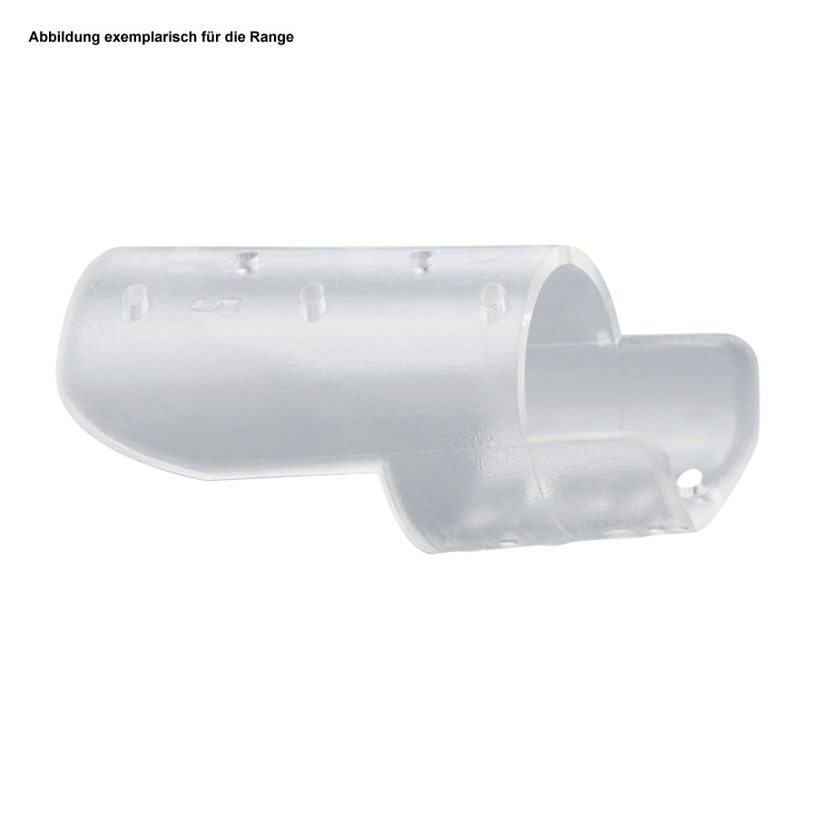 Fingerschiene nach Stack für Knopflochfinger, farblos Gr. 5 thermoplastisch